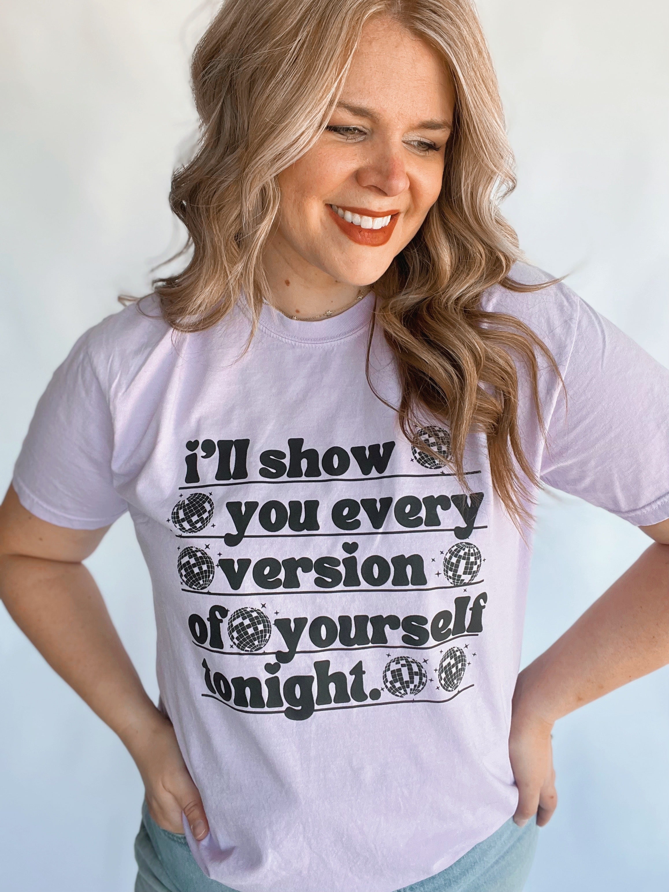 Every Version of Yourself Tee in Orchid