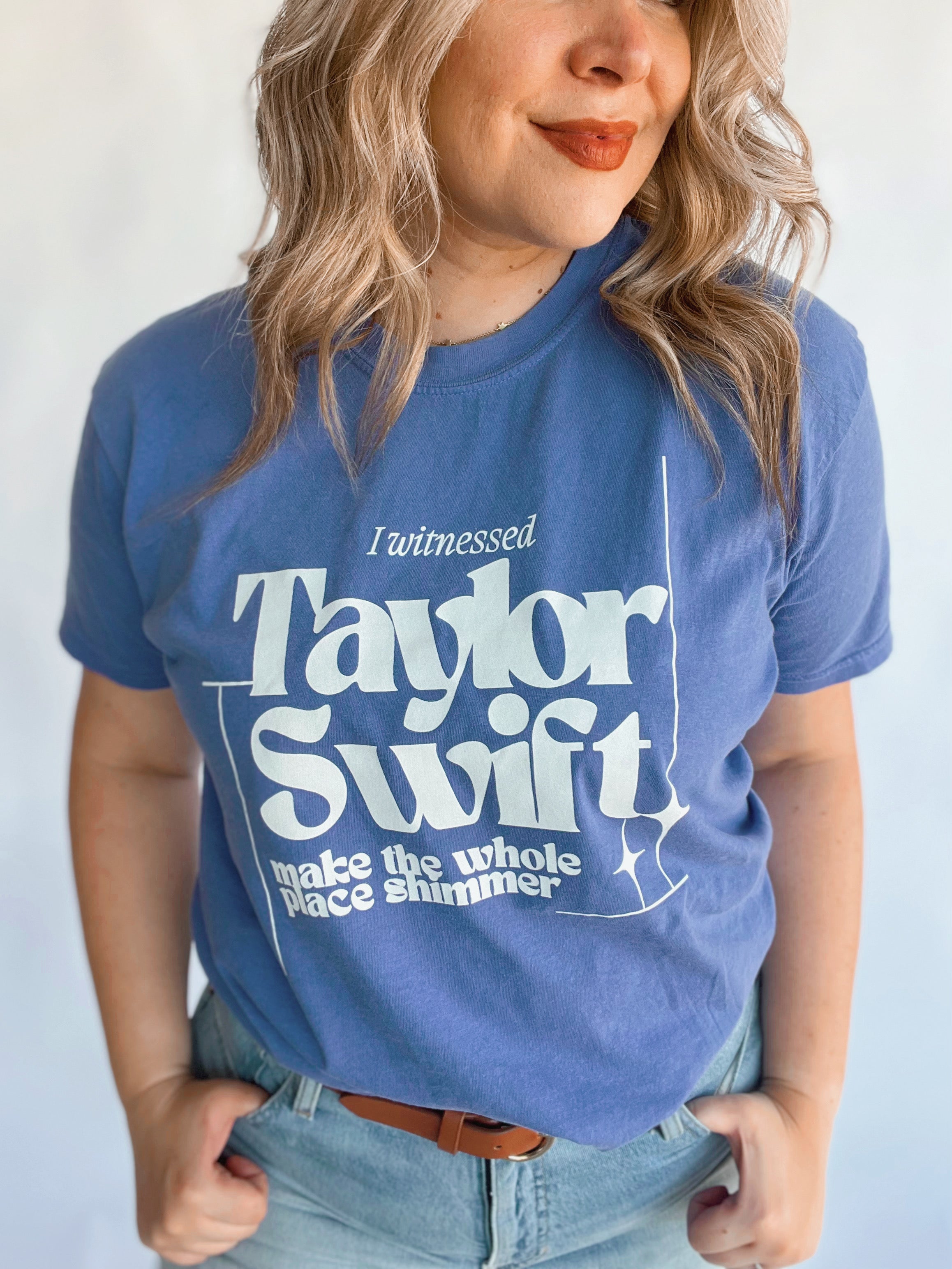 I Witnessed TSwift Tee in Mystic Blue